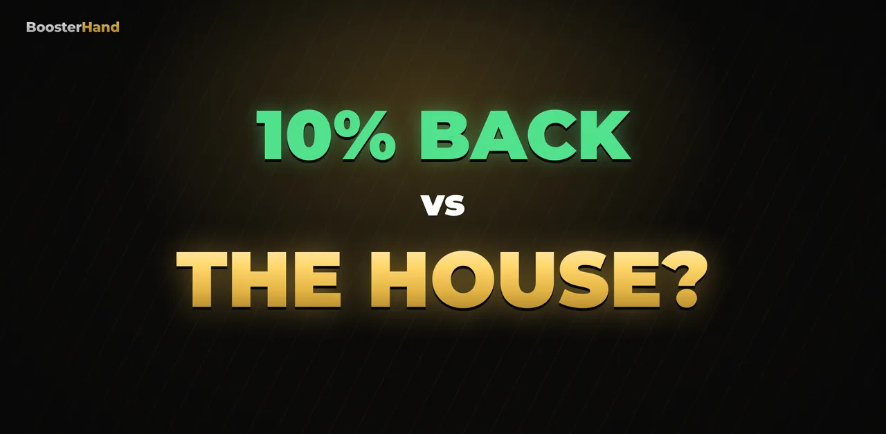 Casino cashback vs rakeback question: 10,000 players got 10% cashback and 3 in 4 still lost money